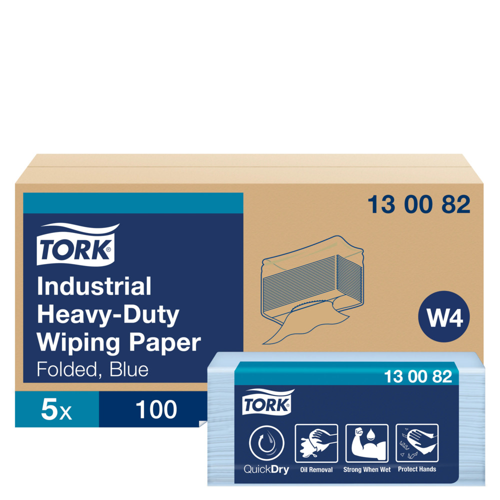 Tork W4 Heavy duty 3-lags aftørringspapir