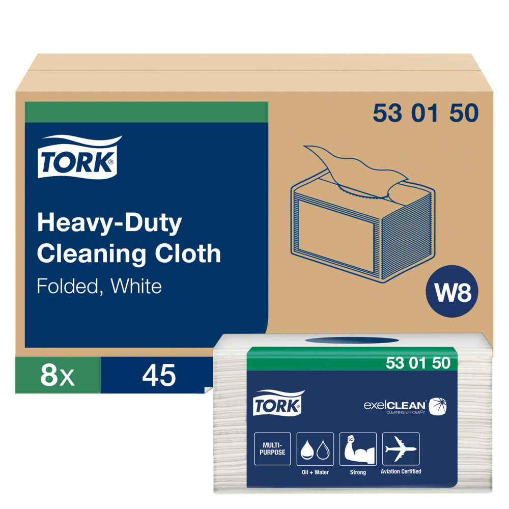 Tork W8 folded extra heavy Cleaning cloth