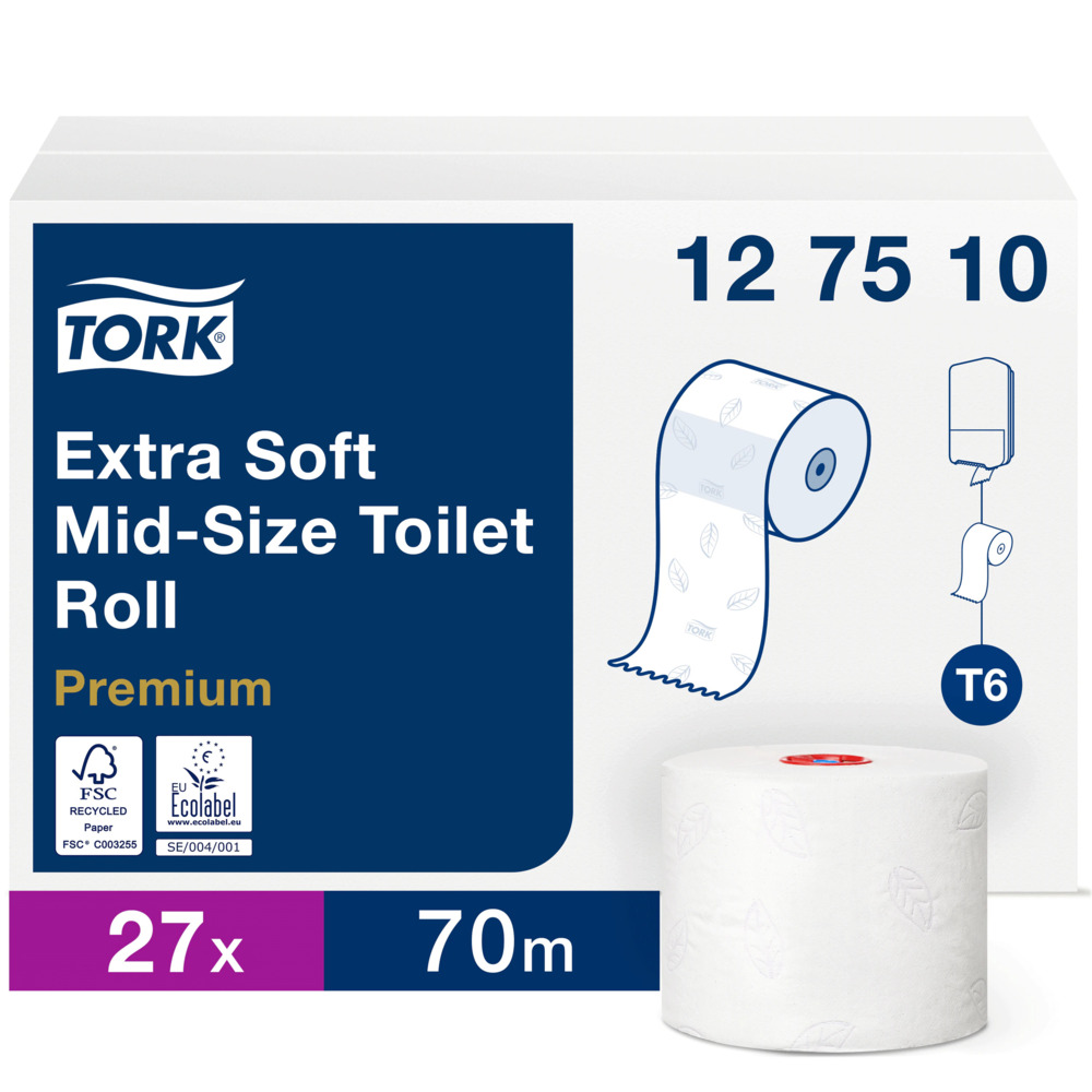 Tork T6 Premium 3 lager extra mjukt Toalettpapper