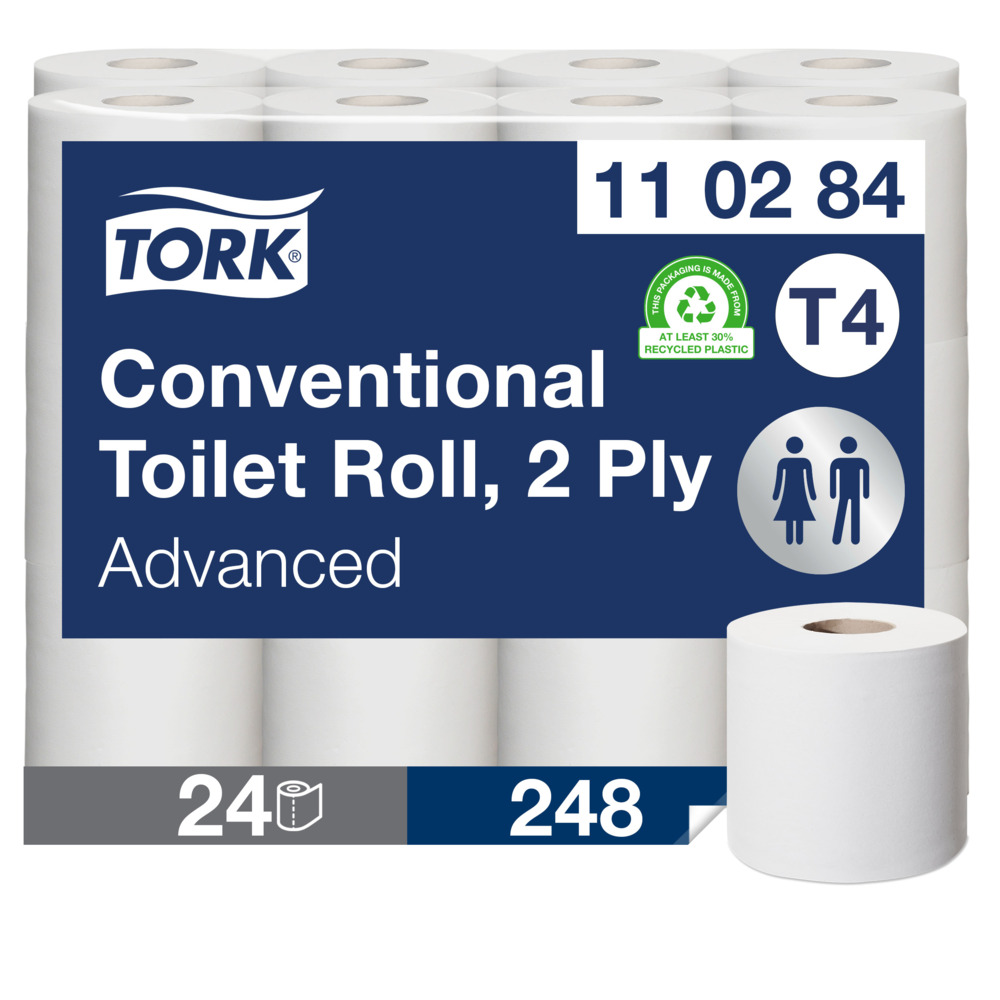 Papier toilette traditionnel Tork Advanced - 2 épaisseurs