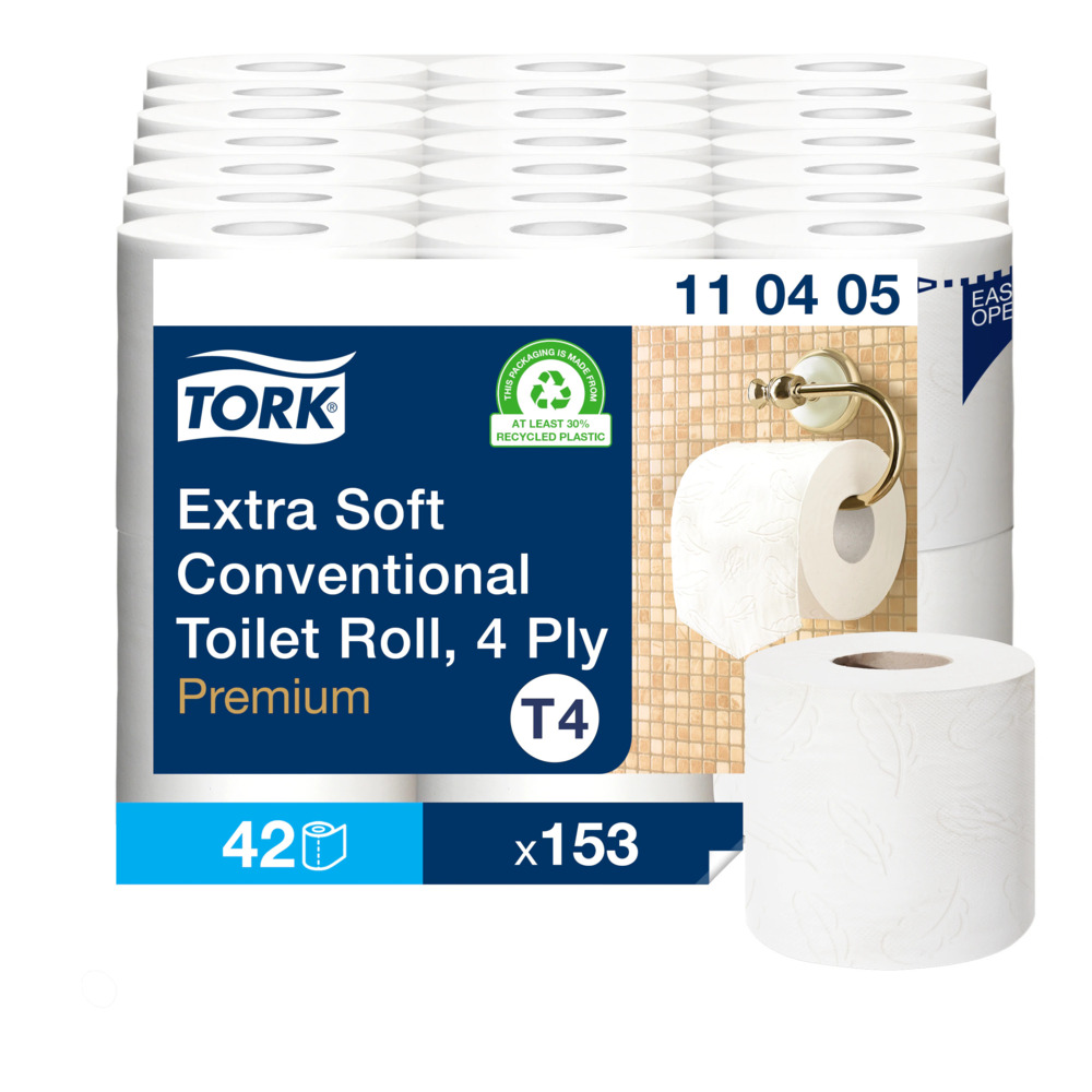 Papier toilette traditionnel Tork extra doux - 4 épaisseurs