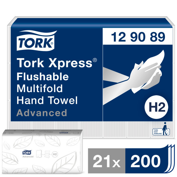 Tork H2 Xpress Multifold mjuk spolbar 2 lager Handduk