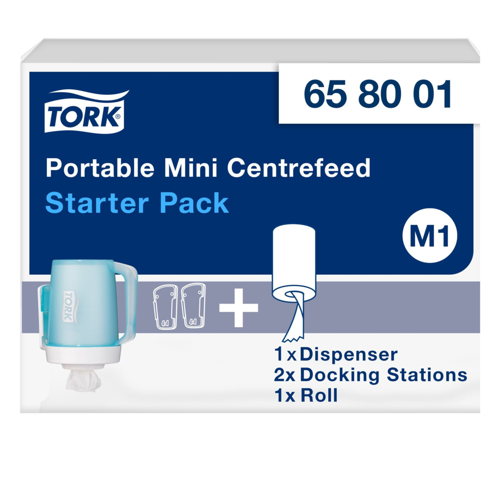 Tork M1 Dispenser Portable Mini Centerfeed Starter Pack