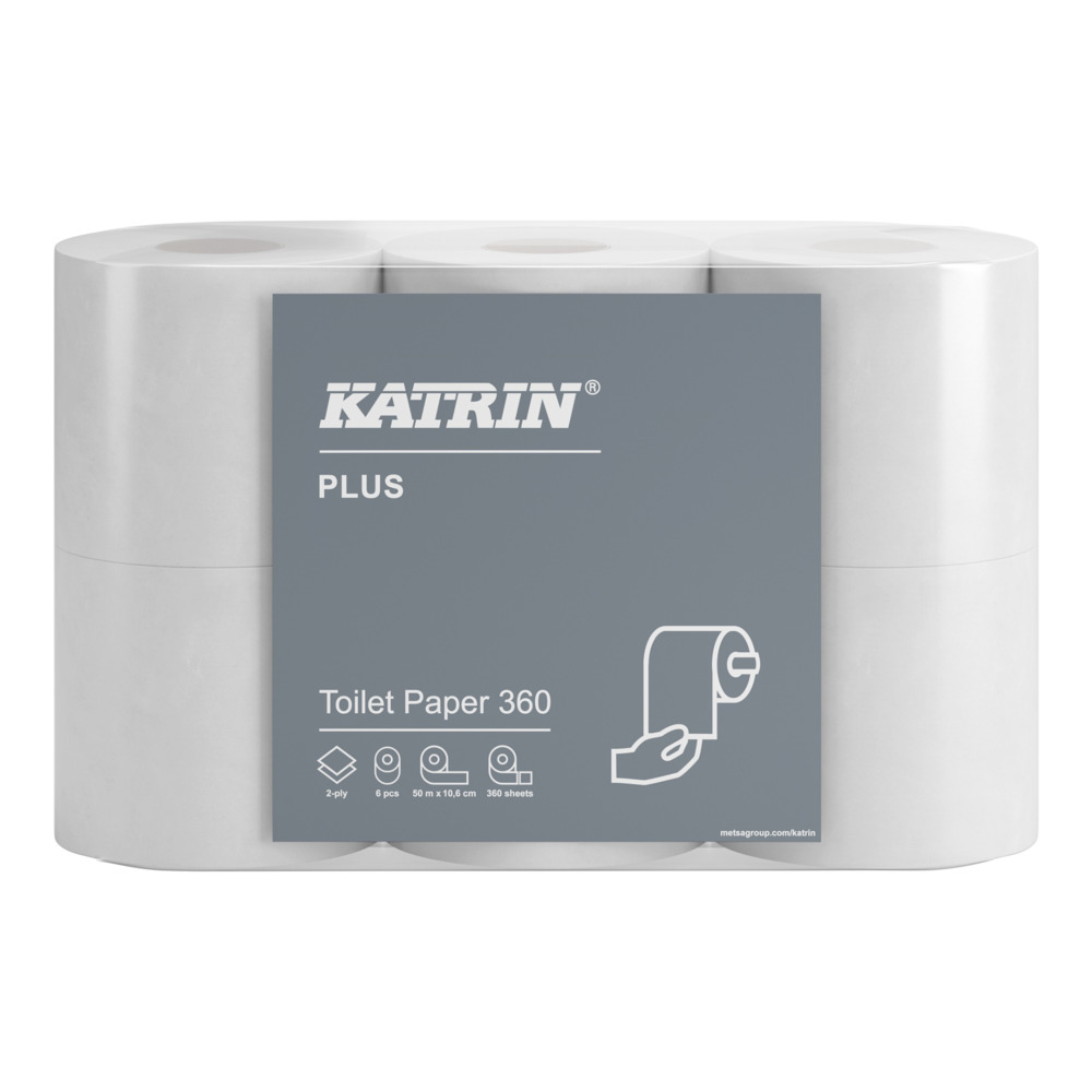 Toalettpapir Katrin Toilet 250 Plus 36mtr (2-lag)