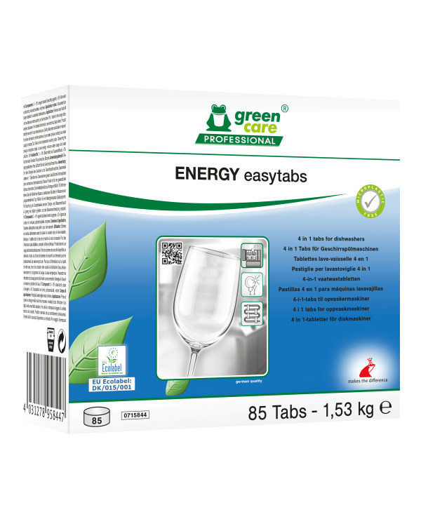 Greencare Energy Easytabs 4 en 1 tablettes pour lave-vaisselle