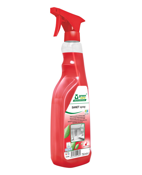 Greencare Sanet Spray nettoyant d'entretien prêt à l'emploi pour les sanitaires