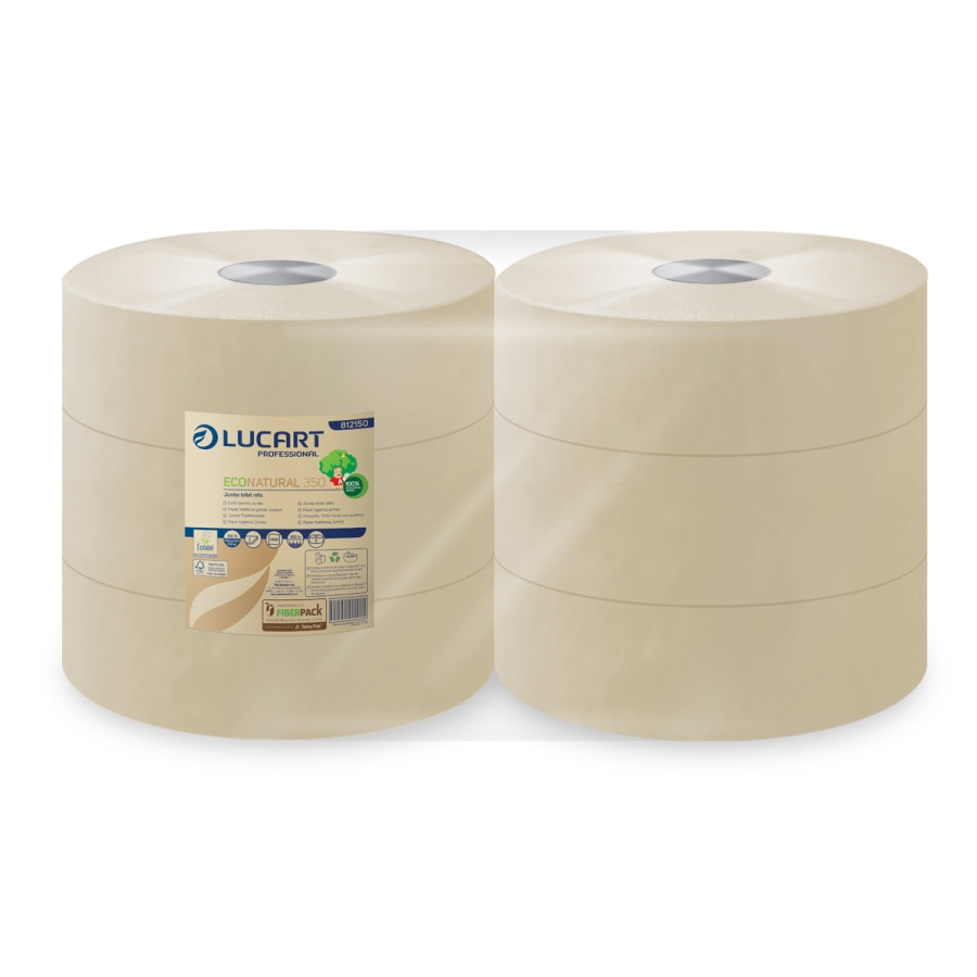Lucart Econatural 350 papier toilette Rouleau Jumbo