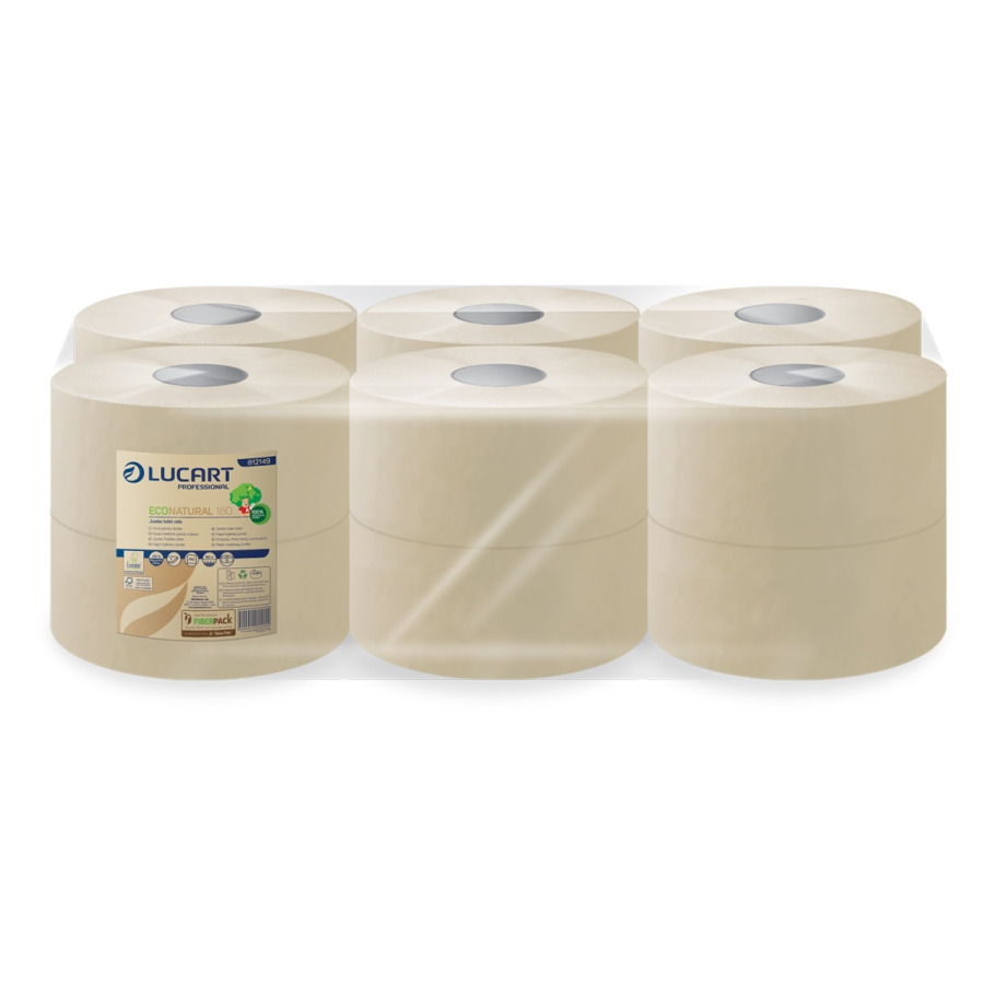 Lucart Econatural 180 toiletpapier mini-Jumborol