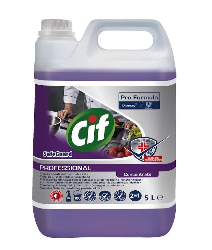 CIF Pro Formula Safeguard 2in1 konyhai tisztító- és fertőtlenítőszer