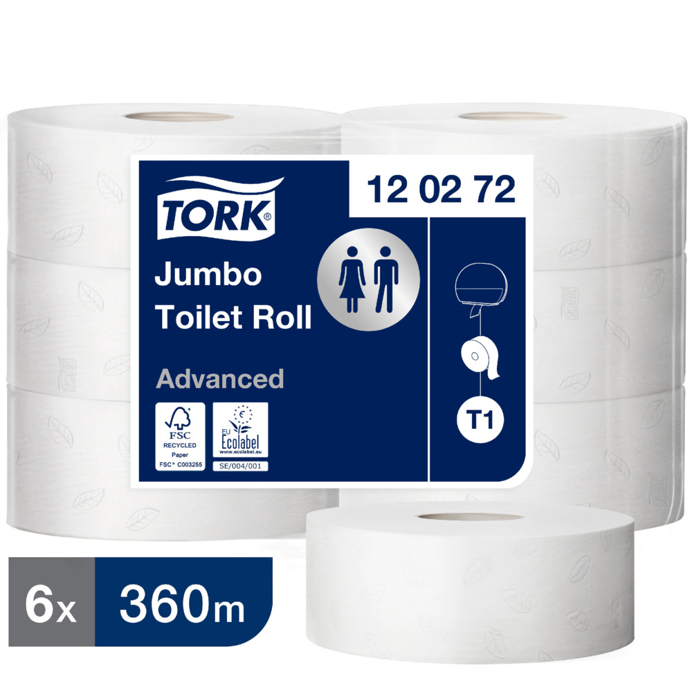 Tork T1 Advanced Jumbo 2 rétegű toalettpapír
