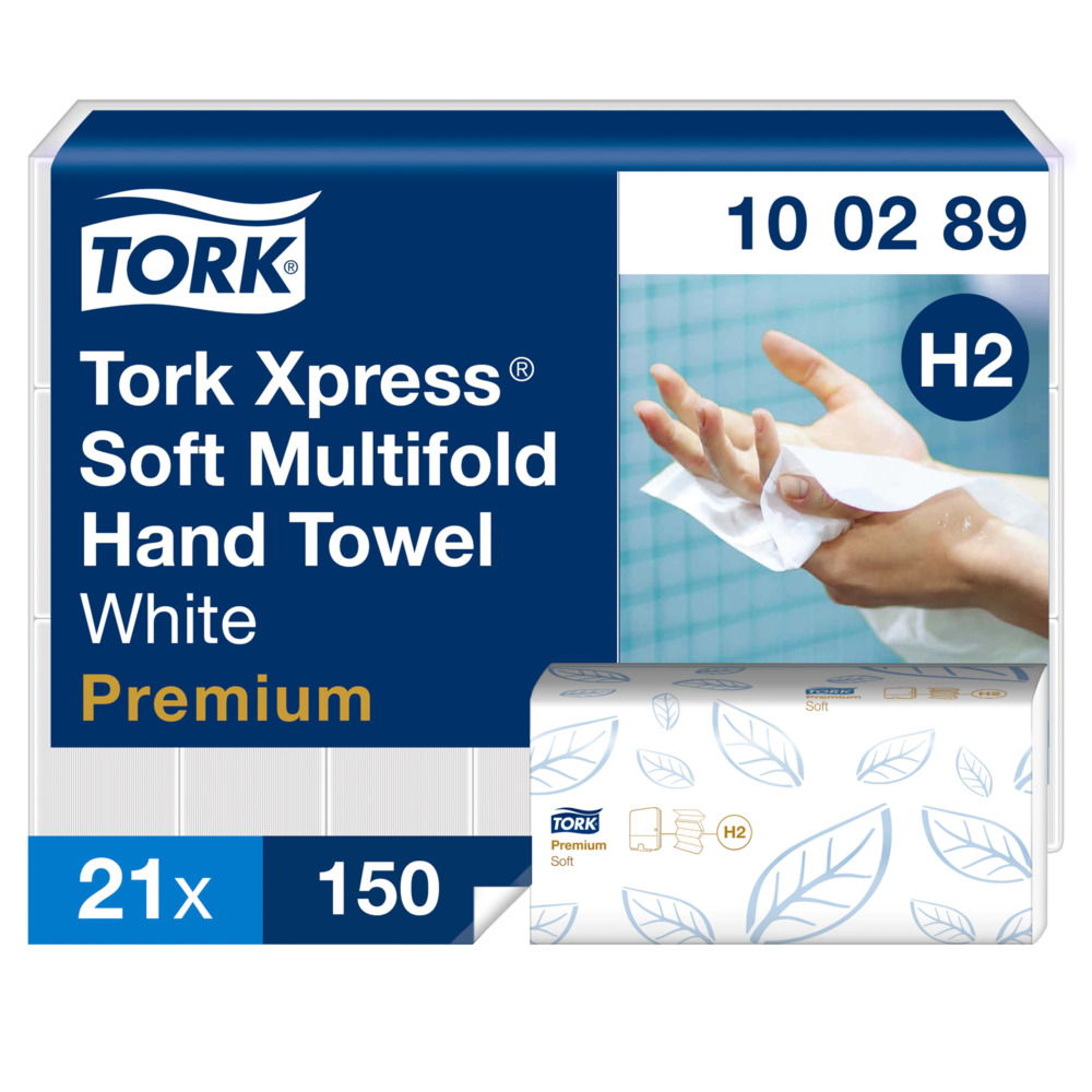 Prosoape Tork Xpress Multifold soft, H2; 2 straturi