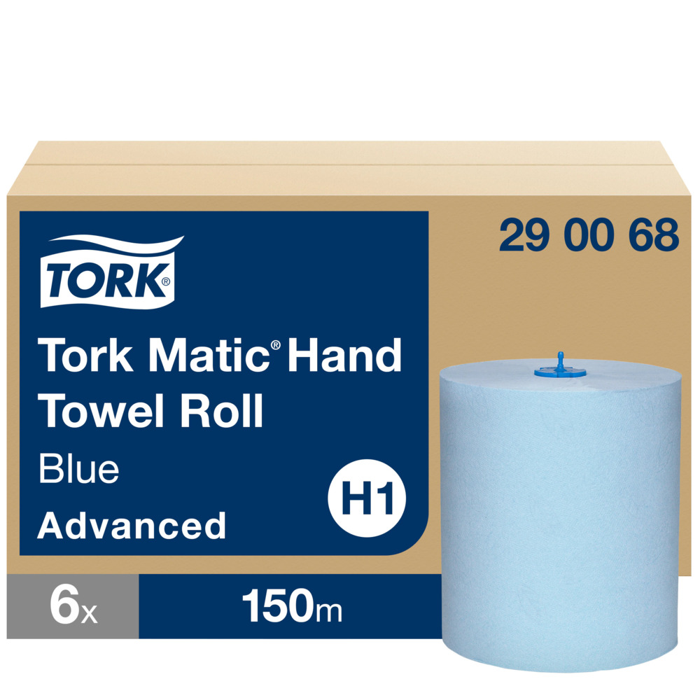 Håndtørk rull Tork Matic H1 Advanced 2-lag, 21 cmx150m