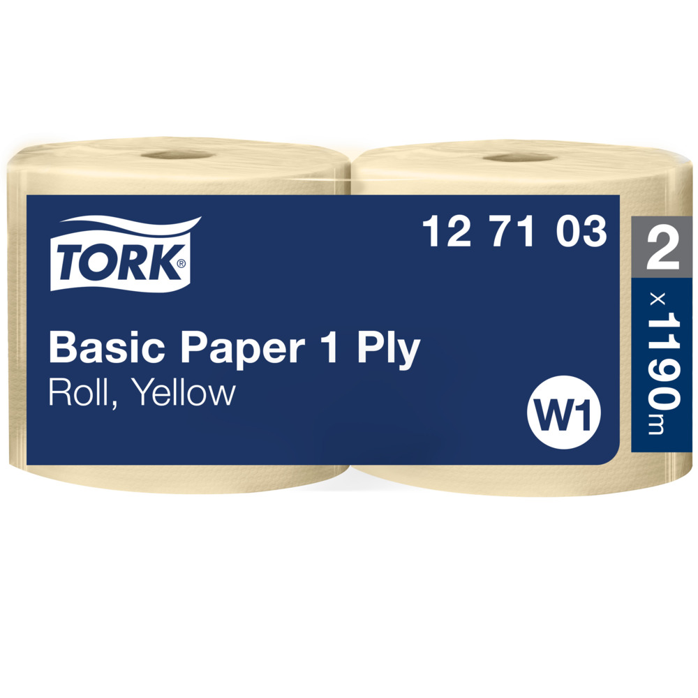 Tork W1 Basic roll 1 ply Wiping Paper 24cm