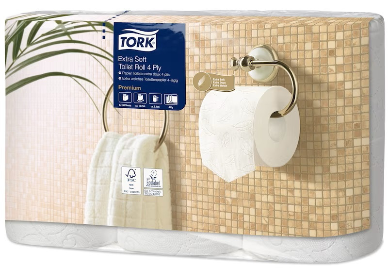 Tork T4 Premium 4 lag Ekstra Blødt Toiletpapir