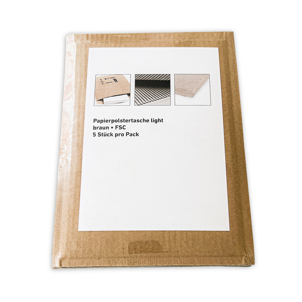 Enveloppes matelassées en papier light (lot de 5)