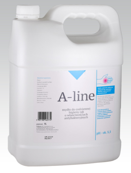 A-line mydło do codziennej higieny rąk o właściwościach antybakteryjnych 5l