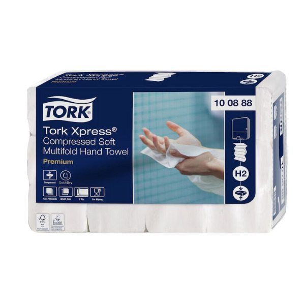 Tork Xpress H2 Premium serviette comprimée multifonctions